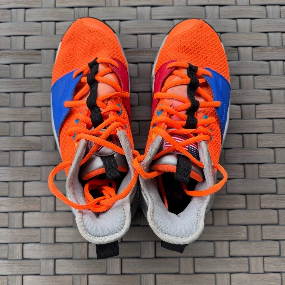 Nike Youth Kids'‎ PG 3 NASA Armstrong Apollo XII Total Orange Sneakers Size 6Y